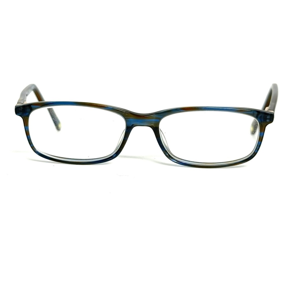 Opal Lapo LAAA032 C66 Blue Brown Tortoise Rectangular Eyeglasses 52-16-135